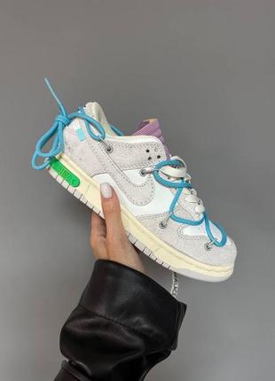 Кроссовки nike sb dunk low x off white / lot 36:50