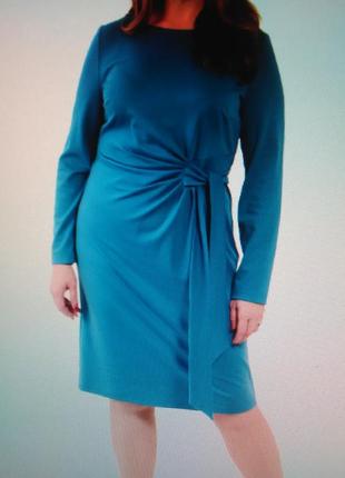 Платье бирюза французский трикотаж