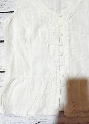 Майка блуза женская блузка молочного цвета2 фото