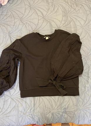Свитшот h&m с красивыми рукавами