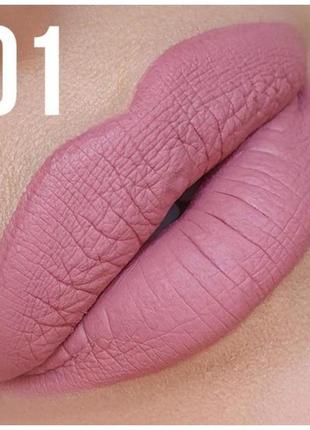 Рідка матова помада matte liquid lipstick 01 mauve pink рожевий мус фармасі farmasi 13035315 фото