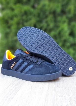 Жіночі кеди adidas gazelle black orange3 фото