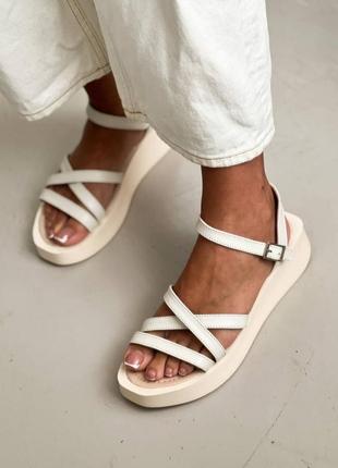 Шкіряні босоніжки сандалі з натуральної шкіри кожаные босоножки сандалии натуральная кожа
