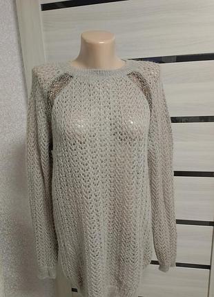 Светр пуловер ажурний mango