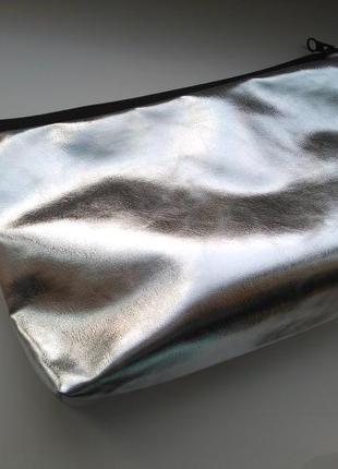 Нова класна срібна містка сумочка органайзер4 фото