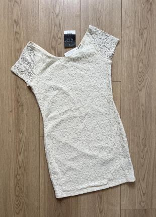 Коротка сукня з мереживом topshop petite 🛍️1+1=3🛍️