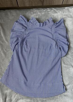 Блуза с рюшами от ted baker в полоску