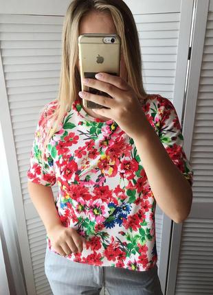 Класна яскрава блуза в квіти від new look