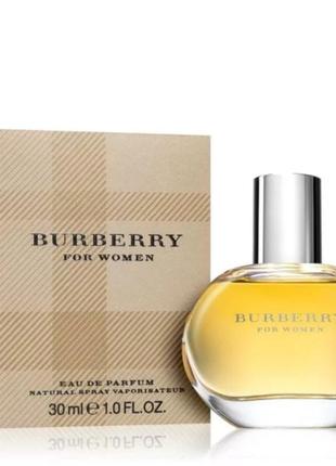 Парфюмированная вода burberry for women edp 30 мл барбери фо умен оригинал