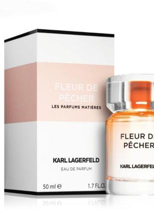 Парфюмированная вода karl lagerfeld fleur de pecher edp 50 мл карл лагерфелд флер где пещера оригинал