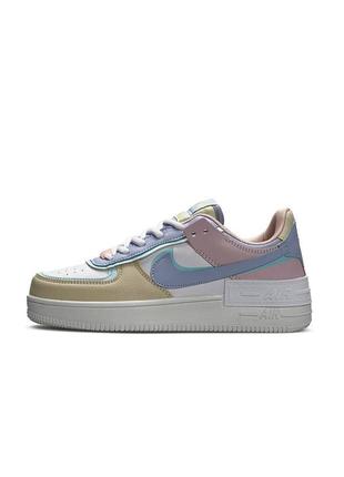 Женские кроссовки nike air force 1 shadow white sky yellow2 фото