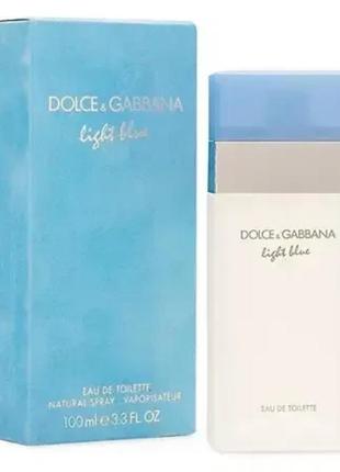 Туалетная вода dolce & gabbana light blue edt 100 мл дольче и габбана лайт блю оригинал