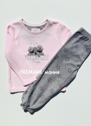 Флісова піжама для дівчинки primark