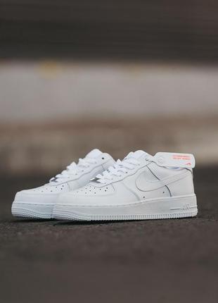 Женские кроссовки nike air force 1 white premium#найк3 фото