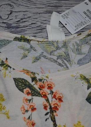 S/м h&m фірмова стильна жіноча натуральна футболка з принтом6 фото