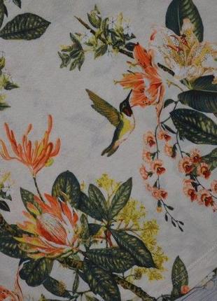 S/м h&m фірмова стильна жіноча натуральна футболка з принтом5 фото