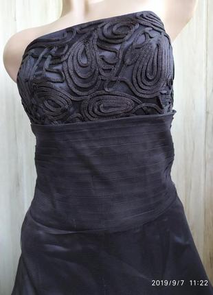 Шоколадное платье-корсет с фатиновой юбкой.2 фото