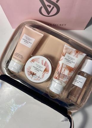 Подарочный набор the balance starter kit coconut milk &amp; rose victoria’s secret