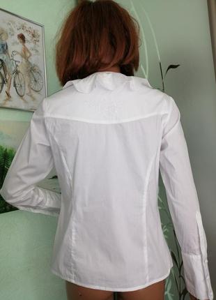 Винтажная поплиновая блузка вышивкой spieth wensky4 фото