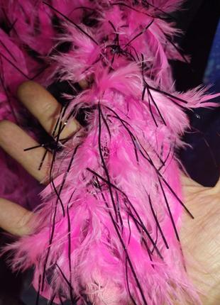 Яркое неоновое боа шарф из перьев бурлеск кабаре гетсби2 фото