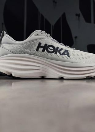 Original hoka one bondi 8 wide кроссовки беговые для бега беговые бежевые кроссовки