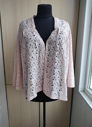Кружевной кардиган/накидка коттон оверсайз.