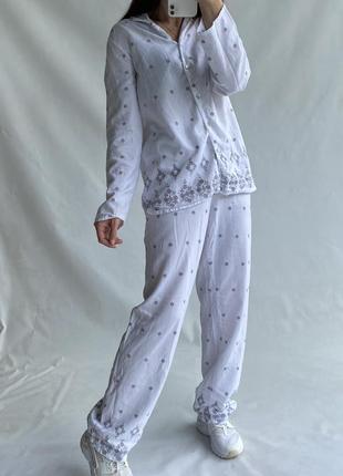 Хлопковая пижама/пижама с вышивкой2 фото