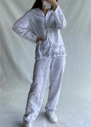 Хлопковая пижама/пижама с вышивкой4 фото