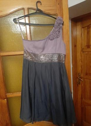 Нарядное шелковое платье на выход2 фото