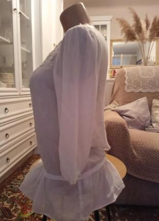 Женская белая блуза zara зара3 фото