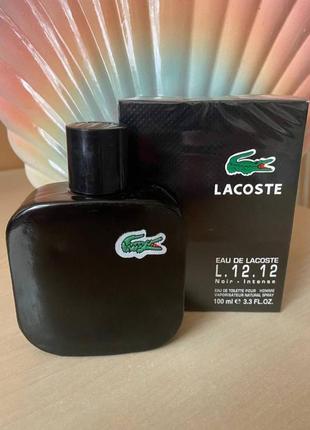 Мужская туалетная вода lacoste l.12.12 noir intense лакост л.12.12 нуар 100 мл