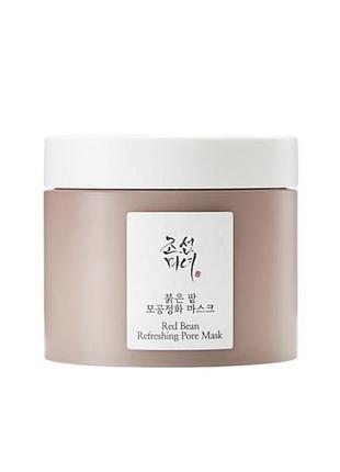 Глиняна маска для очищення пор beauty of joseon red bean refreshing pore mask, 140 мл