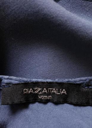 Натуральная удлиненная  блуза оверсайз piazza италия4 фото