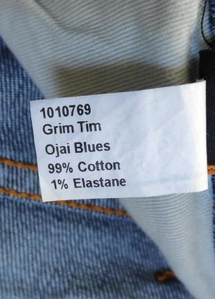 Nudie jeans grim tim ojai blues джинси slim straight оригінал (w32 l30)8 фото