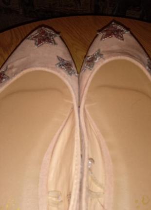 Женские балетки туфли тканевые мокасины повседневные пудровые бежевые красивые недорогие модные базовые повседневные4 фото