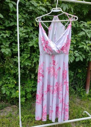 Сукня плаття в квітковий принт оригінальний фасон