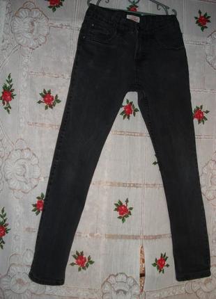 Супер джинсы черного цвета"denim",152см.