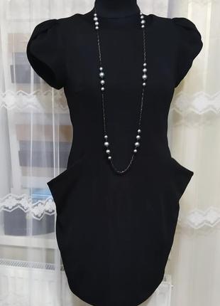 💖👍стильне чорне плаття-футляр, на підкладці3 фото