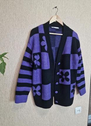 Яркий кардиган, кофта zara, оригинал 4