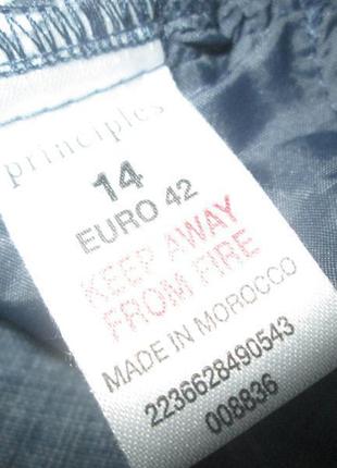 Льняная джинсовая юбка principles 100% ленine7 фото