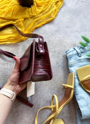 Бордовая кросс-боди primark
