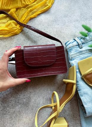 Бордовая кросс-боди primark