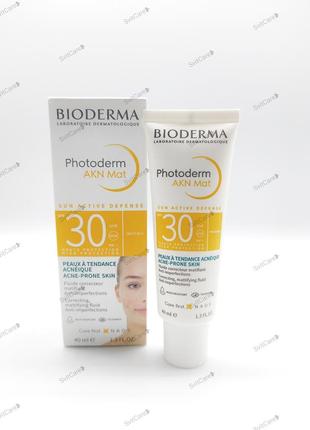 Bioderma photoderm akn mat spf 30  40 мл