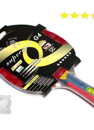 Ракетка для настольного тенниса superspin 6* giant dragon, ракетки для игры в пинг понг, теннисная ракетка