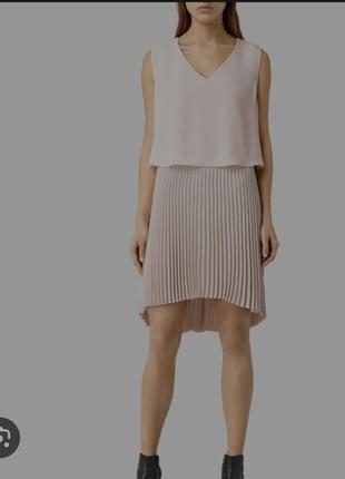 Taya dress Edwin all saints плісе пудрова сукня