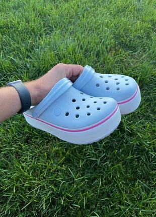 Женские crocs кроксы на платформе8 фото