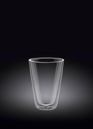 Стакан wilmax thermo конусная с двойным дном 150мл стекло (888702 wl)