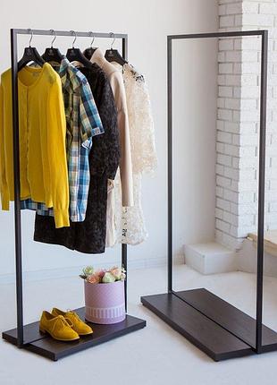 Вешалка стойка для одежды loft classic в стиле лофт 1470х1000х400мм вш110