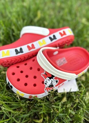 Дитячі крокси minni mouse мікі маус crocs для дівчинки