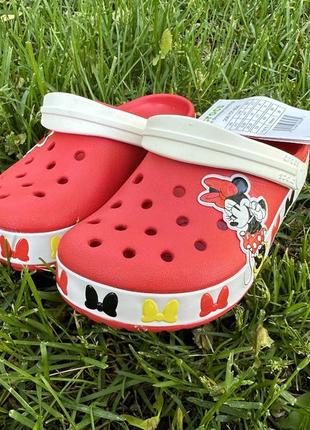Дитячі крокси minni mouse мікі маус crocs для дівчинки3 фото